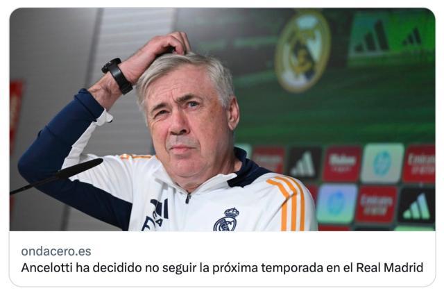 西媒：安切洛蒂决定夏天离开皇马！阿隆索接班？